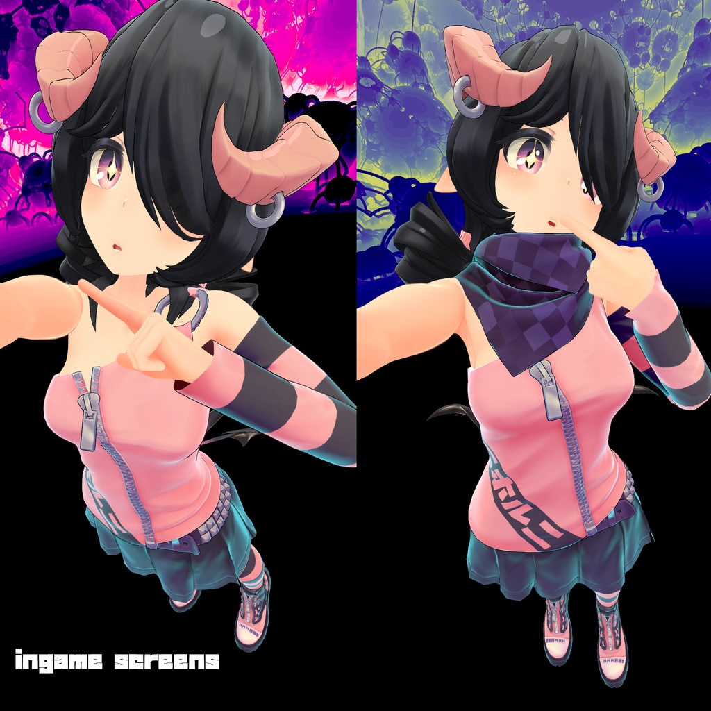 [３Dモデル] 先呼巣～ホーニーサキュバス [アバター] [VRC] - とりにゃん - 4/4