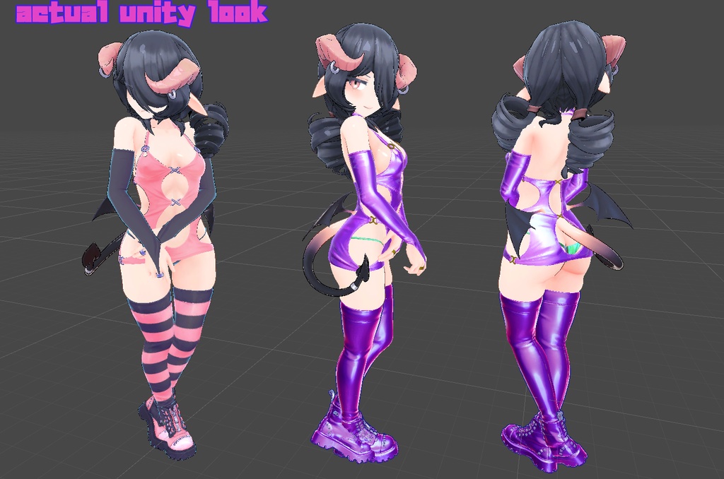 【オリジナル3Dコスチューム】サキュバスのボディコンドレス