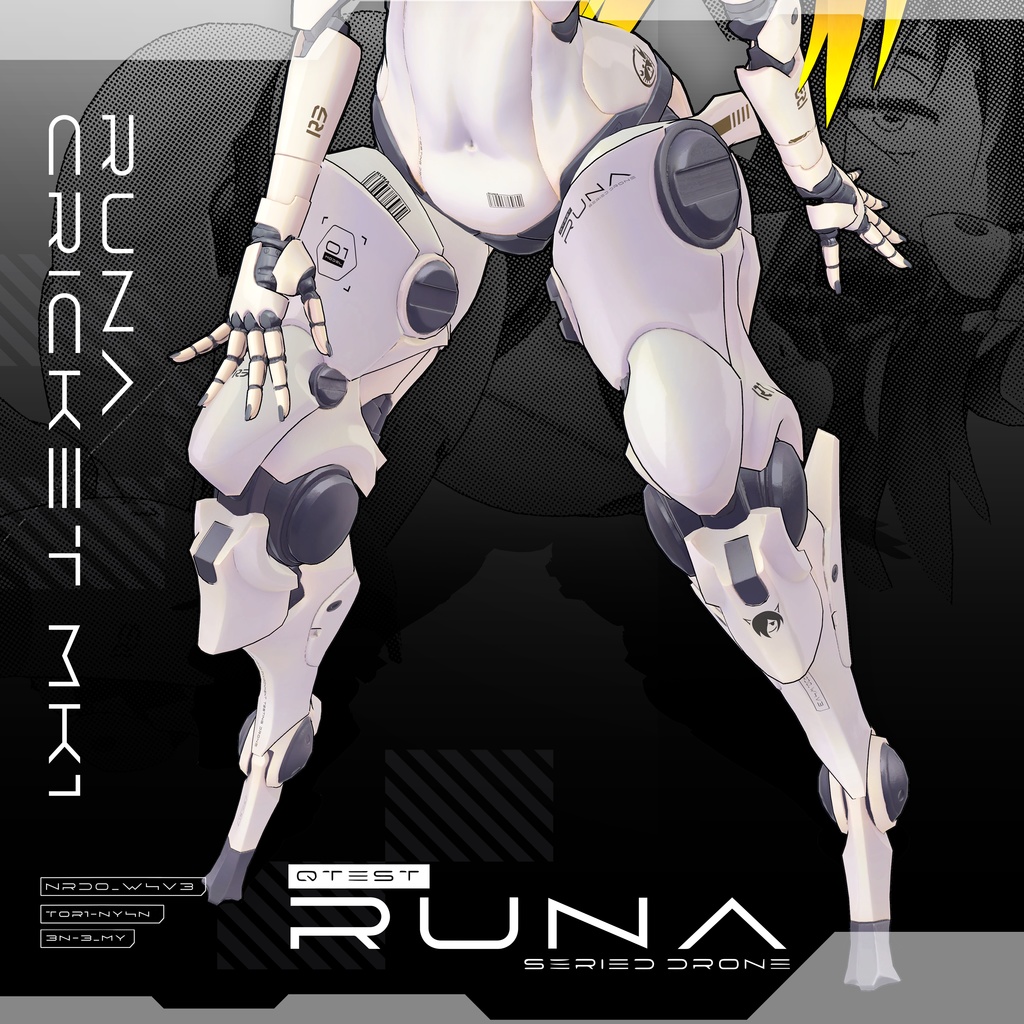 【オリジナル3Dコスチューム】Runa Cricket MK1【VRC】