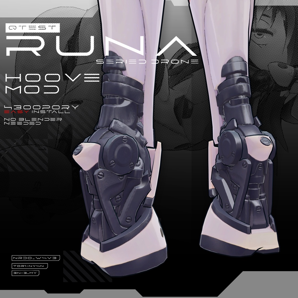 【オリジナル3Dコスチューム】Runa Hoove Mod【VRC】