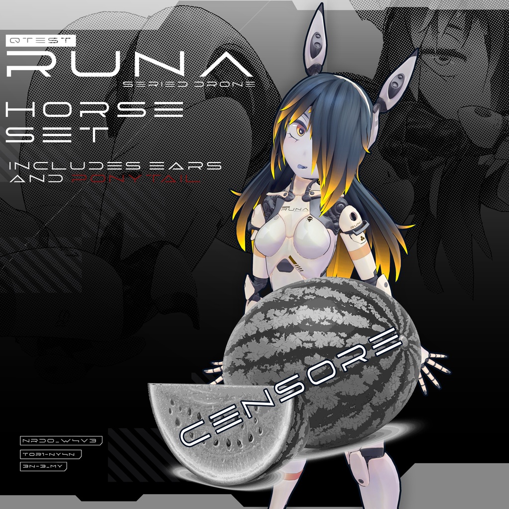 【オリジナル3Dコスチューム】Runa 1HP Set【VRC】