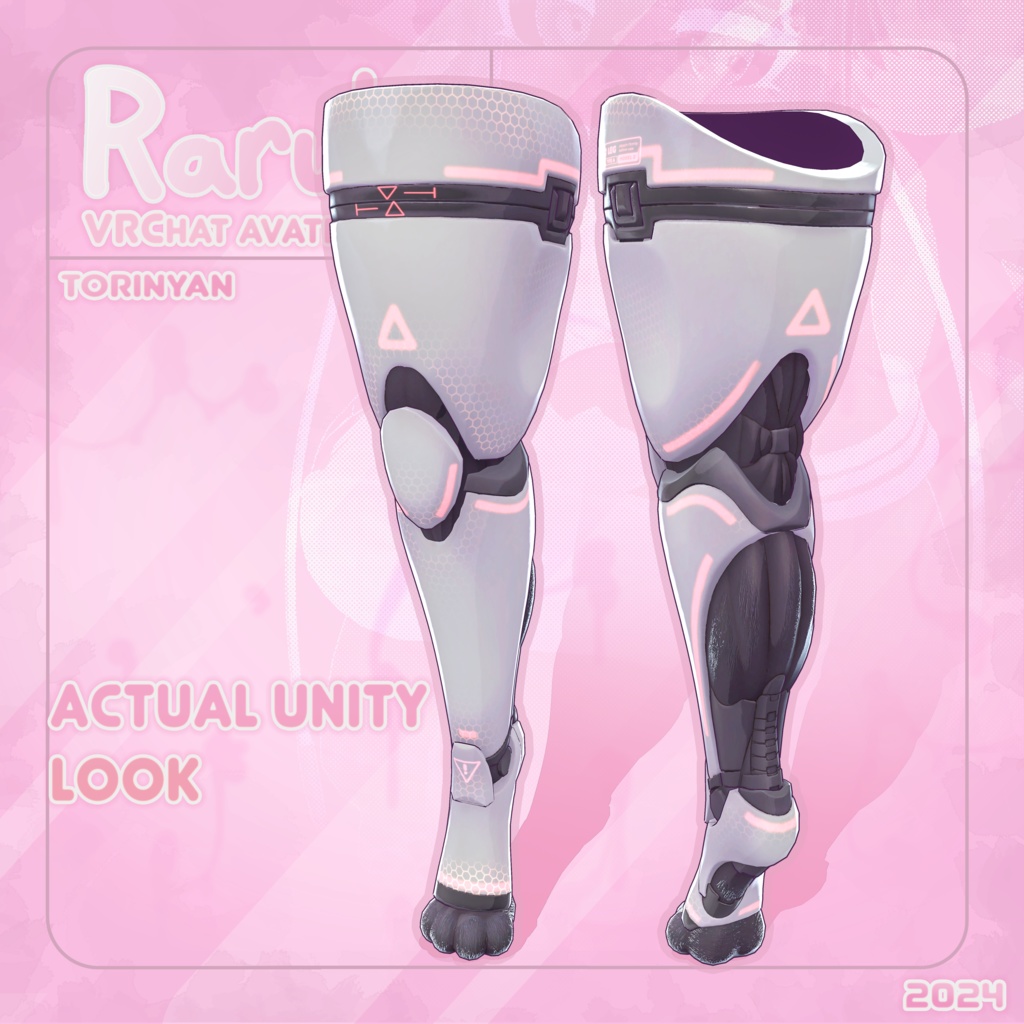 【オリジナル3Dコスチューム】【Raruh Mewka Paws】【[アバター】【VRC】