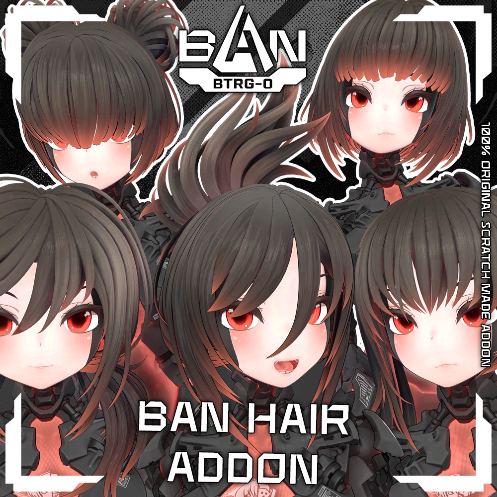 BAN Hair 5-Pack [Torinyan]