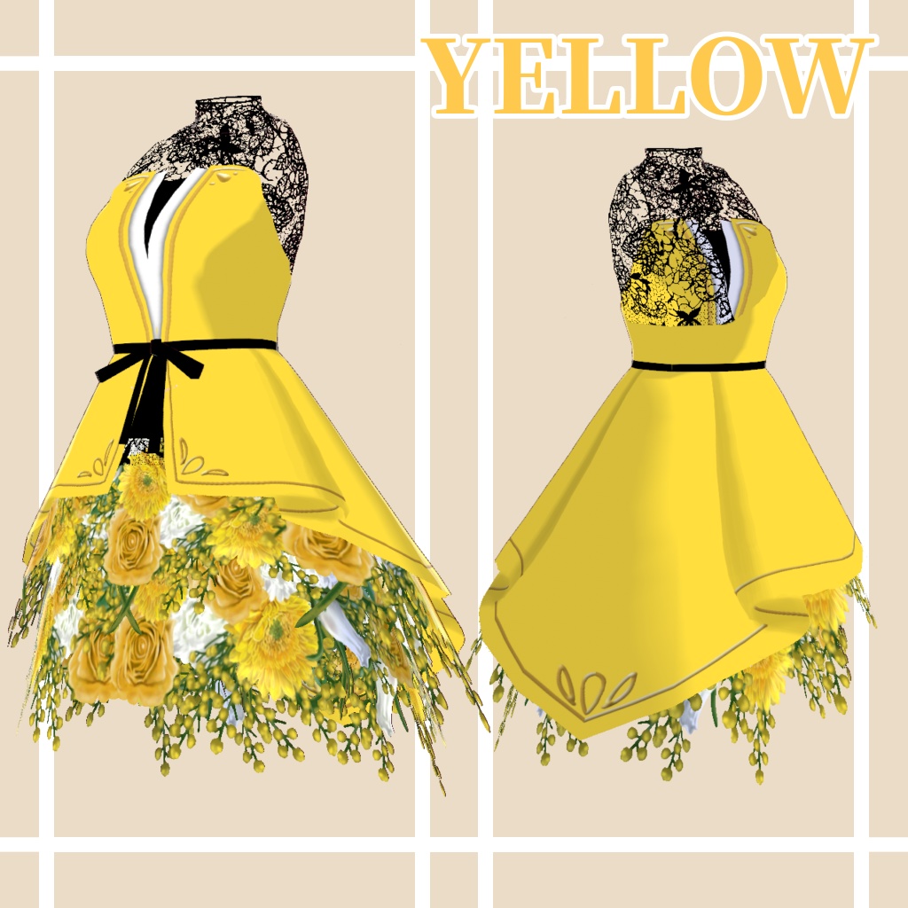 【VRoid衣装】Petal Dreams 花びらの夢