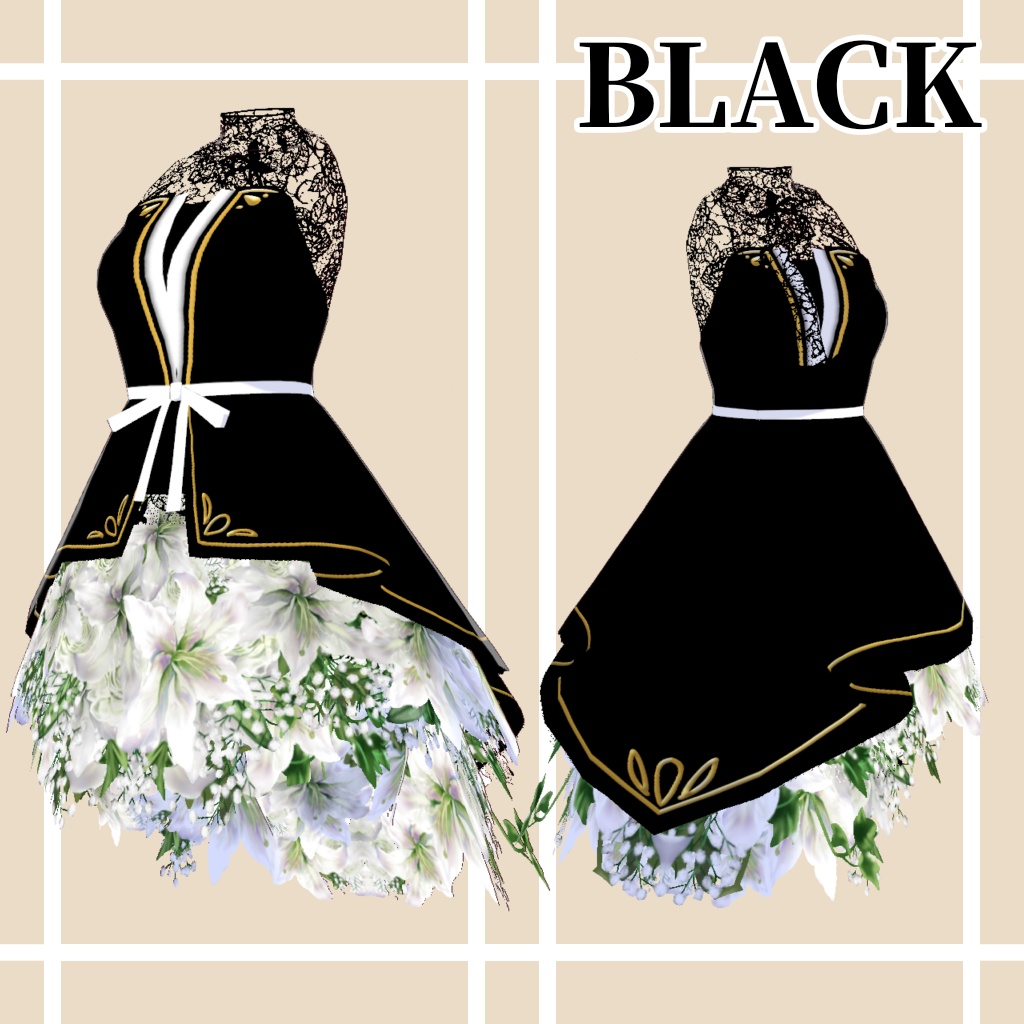 【VRoid衣装】Petal Dreams 花びらの夢