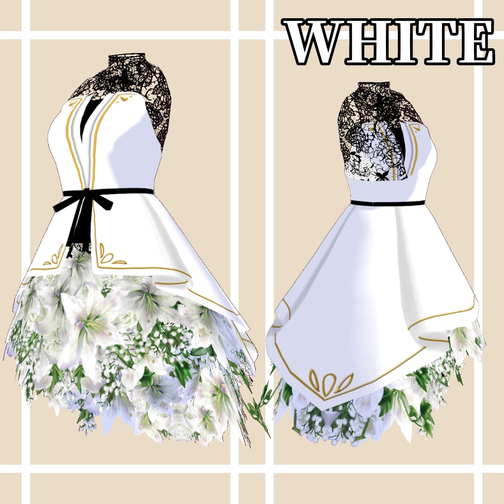 【VRoid衣装】Petal Dreams 花びらの夢