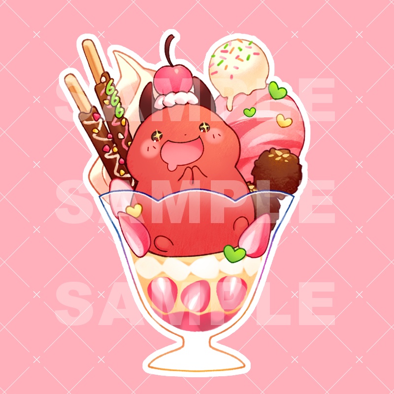 パフェアクスタ（ピョン×いちご）