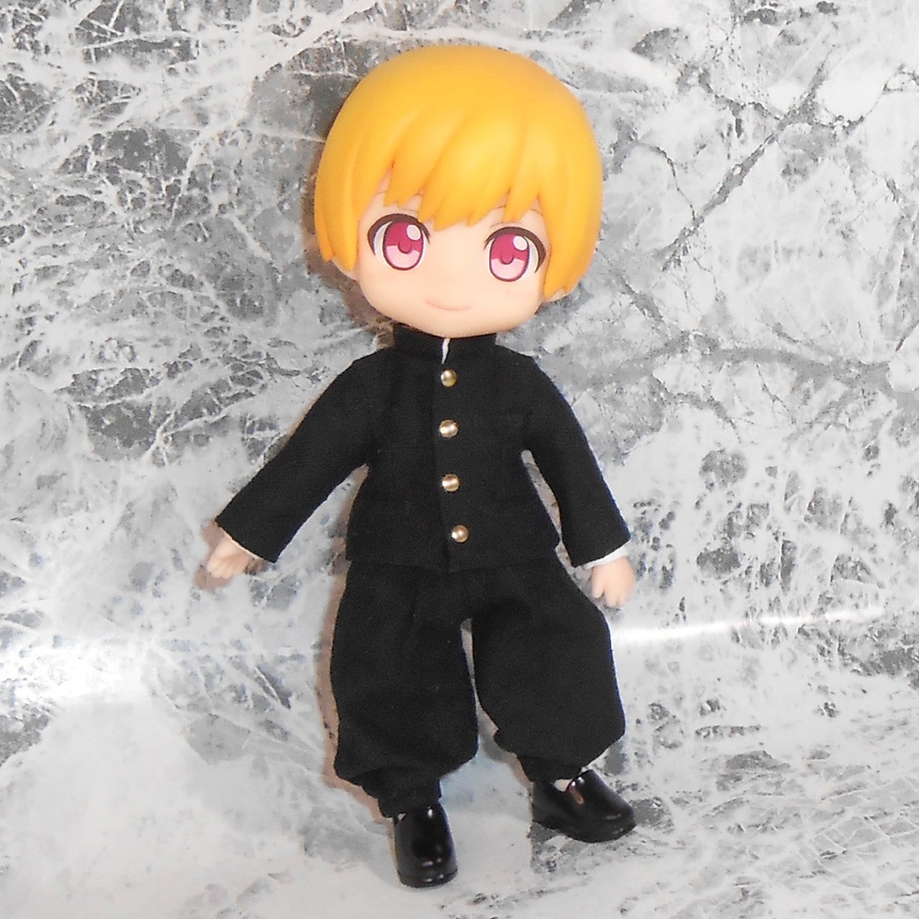 【4点セット】ねんどろいどどーる オビツ11 ハンドメイド お洋服 短ラン ボンタンズボン ベルト 袖パーツ ■ 学ラン ぼんたん スラックス 服 洋服