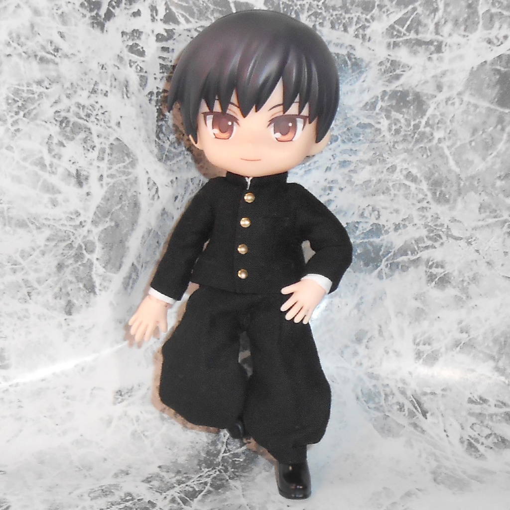 【4点セット】ねんどろいどどーる オビツ11 ハンドメイド お洋服 短ラン ボンタンズボン ベルト 袖パーツ ■ 学ラン ぼんたん スラックス 服 洋服