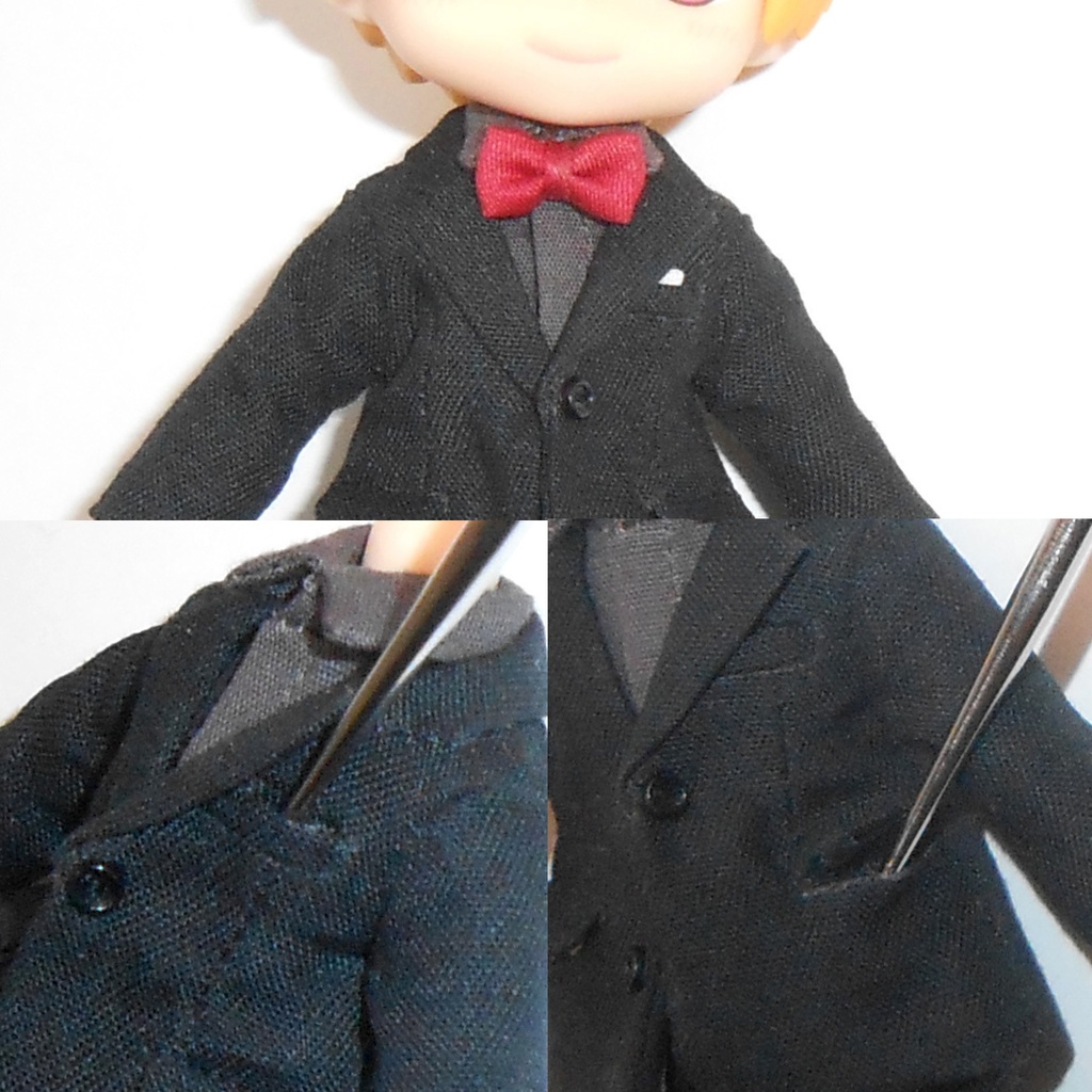 ねんどろいどどーる用 スーツセット 前閉じ