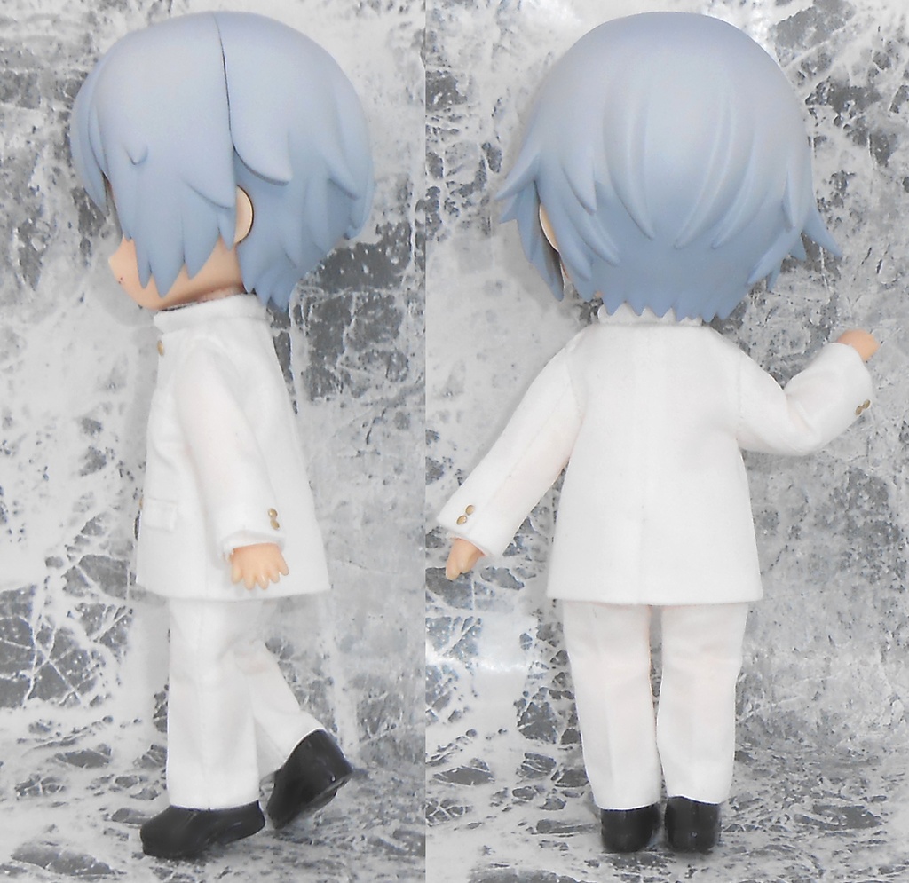 ねんどろいどどーる用 前閉じ&後閉じ 学ランセット 黒 白 2種 ハンドメイド