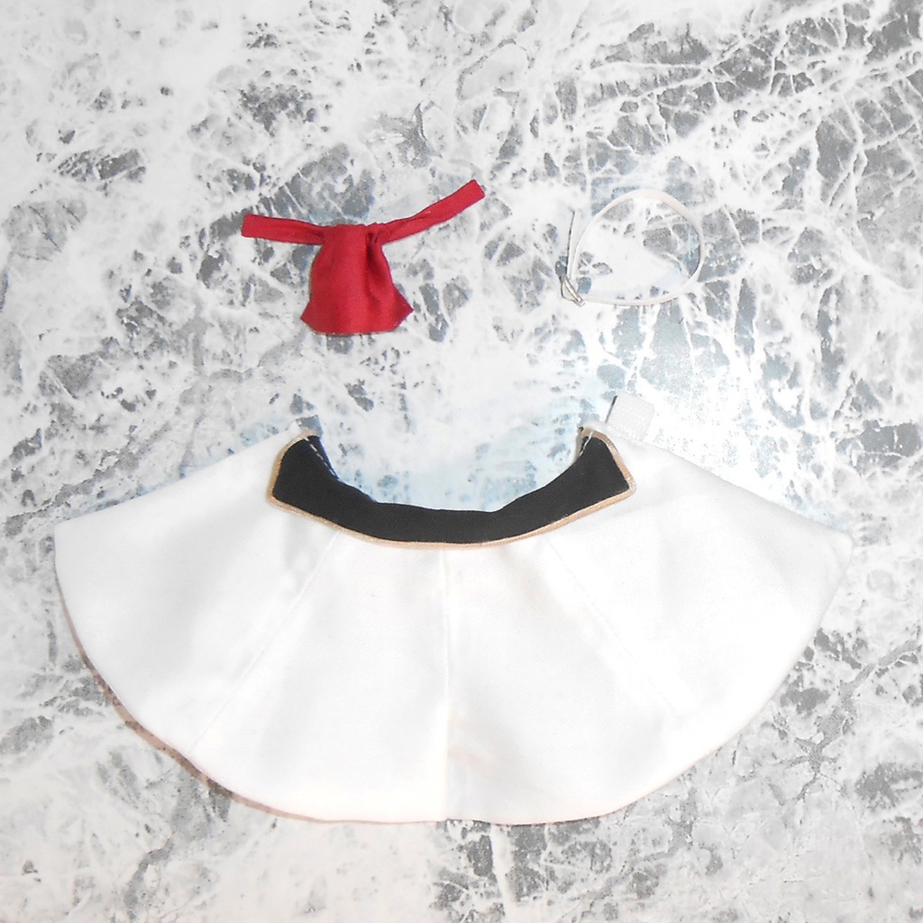 ねんどろいどどーる用 マント付き前とじ学ランセット 黒 白 2種 ハンドメイド