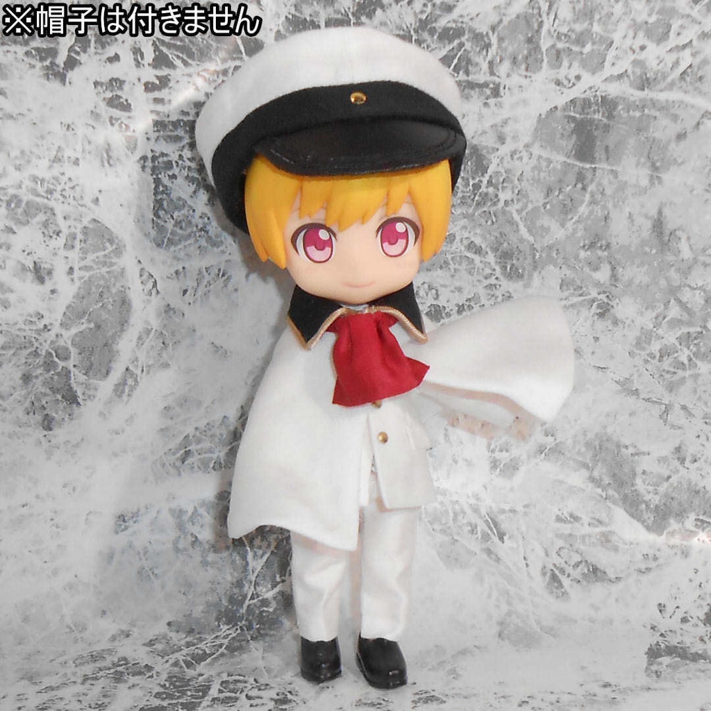 ねんどろいどどーる用 マント付き前とじ学ランセット 黒 白 2種 ハンドメイド