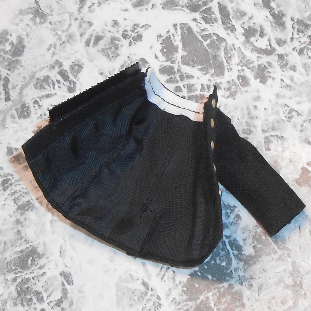 ねんどろいどどーる 身長調整用 前とじ学ランセット 黒 ハンドメイド