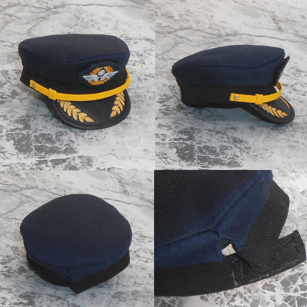 ねんどろいどどーる 【身長調整用】 パイロットスーツセット 機長服 ハンドメイド