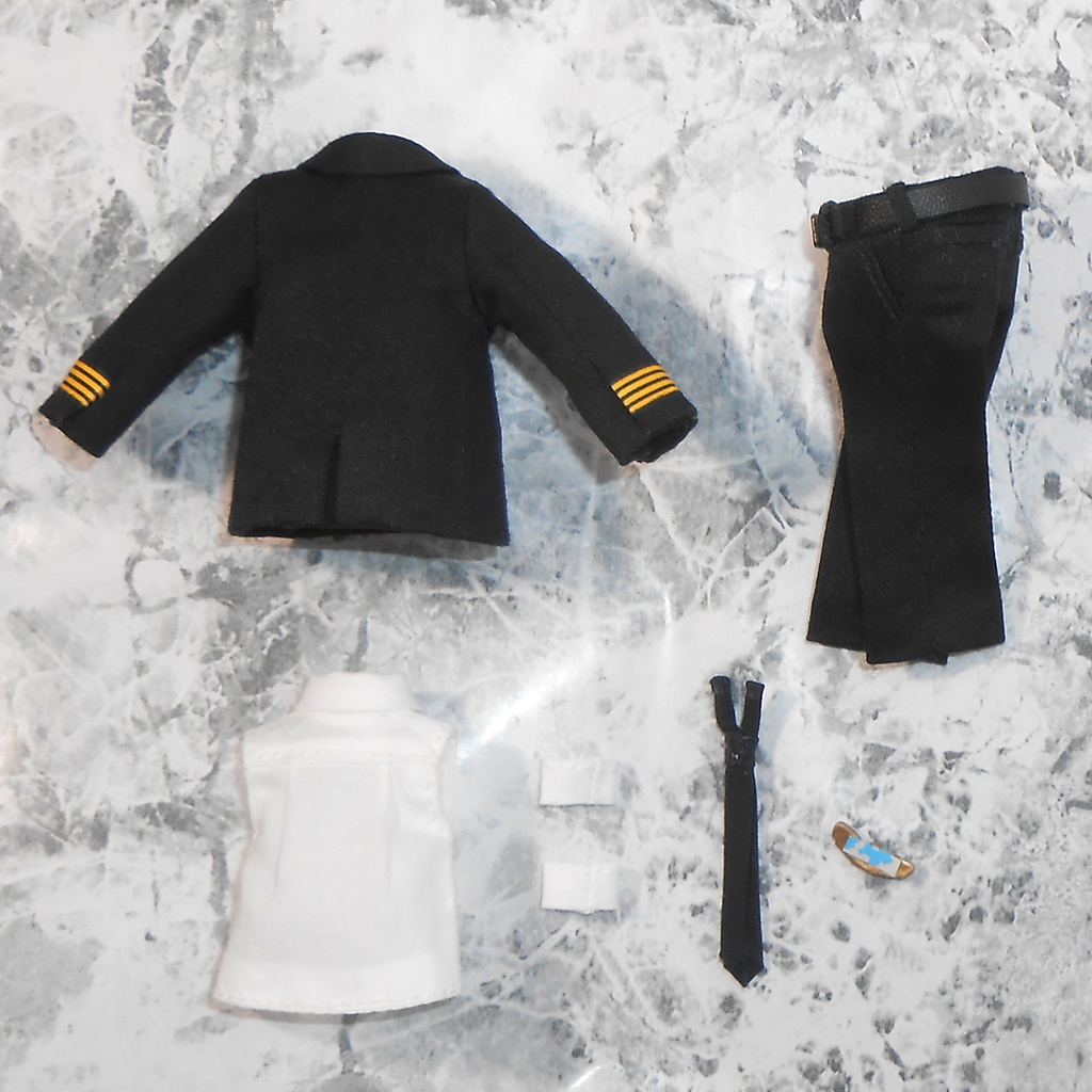 ねんどろいどどーる 【身長調整用】 パイロットスーツセット 機長服 ハンドメイド
