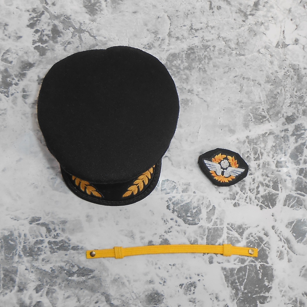 ねんどろいどどーる 【身長調整用】 パイロットスーツセット 機長服 ハンドメイド