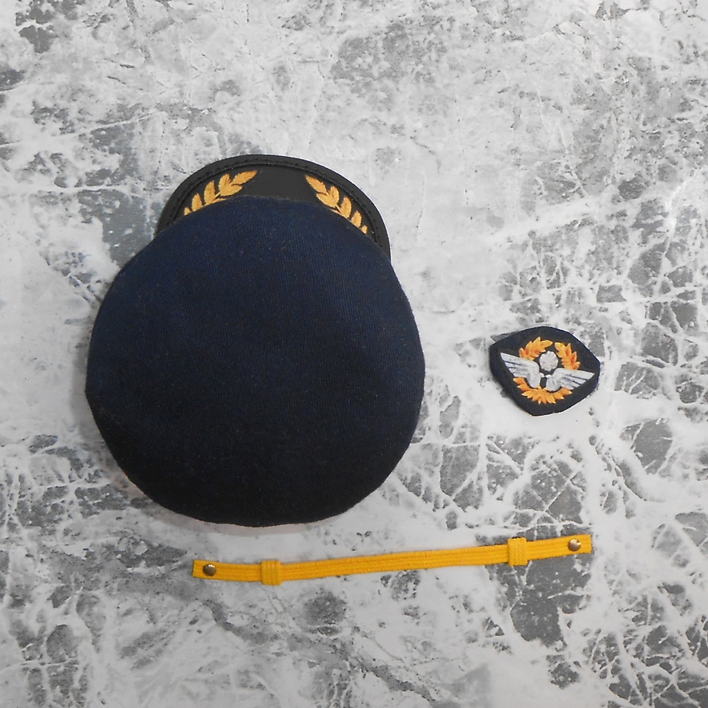 ねんどろいどどーる 【身長調整用】 パイロットスーツセット 機長服 ハンドメイド