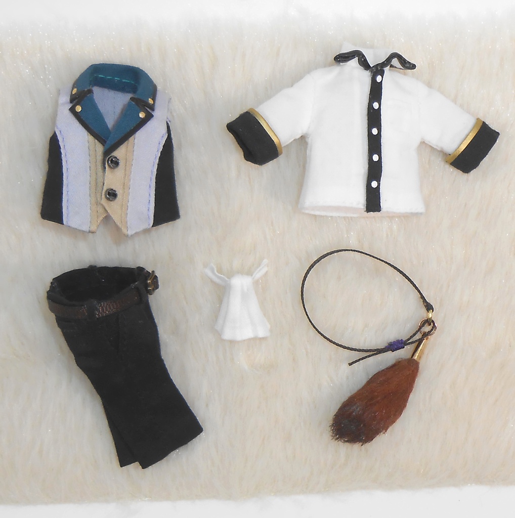 ねんどろいどどーる オビツ11 しっぽ付きベストセット ハンドメイド 服 洋服 お洋服