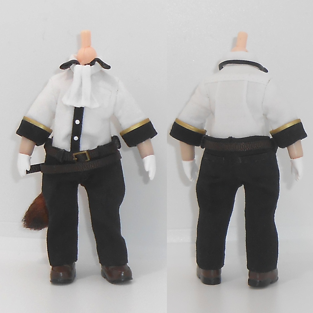 ねんどろいどどーる オビツ11 しっぽ付きベストセット ハンドメイド 服 洋服 お洋服