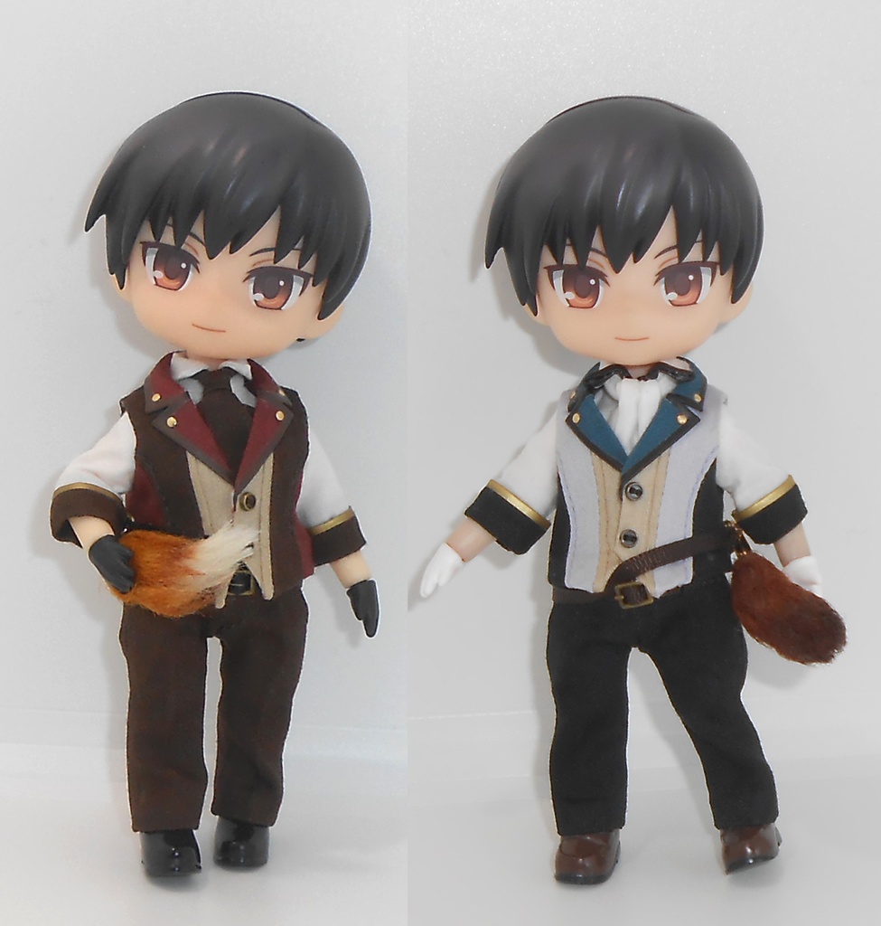 ねんどろいどどーる オビツ11 しっぽ付きベストセット ハンドメイド 服 洋服 お洋服