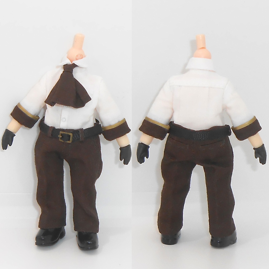 ねんどろいどどーる オビツ11 しっぽ付きベストセット ハンドメイド 服 洋服 お洋服