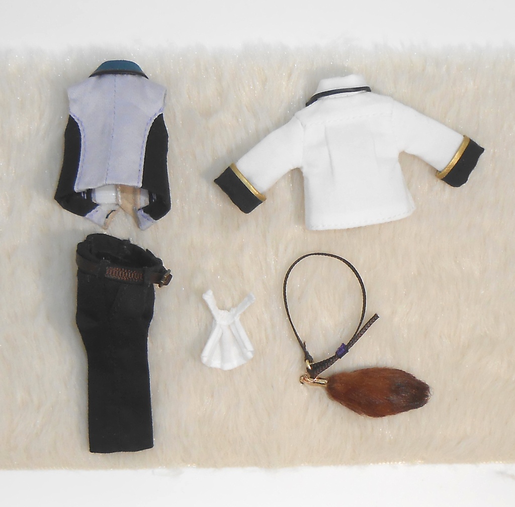 ねんどろいどどーる 【身長調整用】 しっぽ付きベストセット ハンドメイド 服 洋服 お洋服