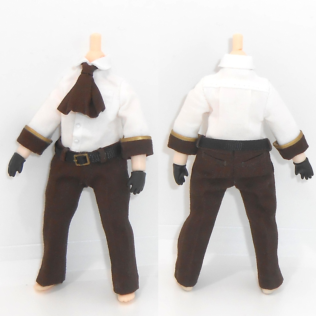 ねんどろいどどーる 【身長調整用】 しっぽ付きベストセット ハンドメイド 服 洋服 お洋服