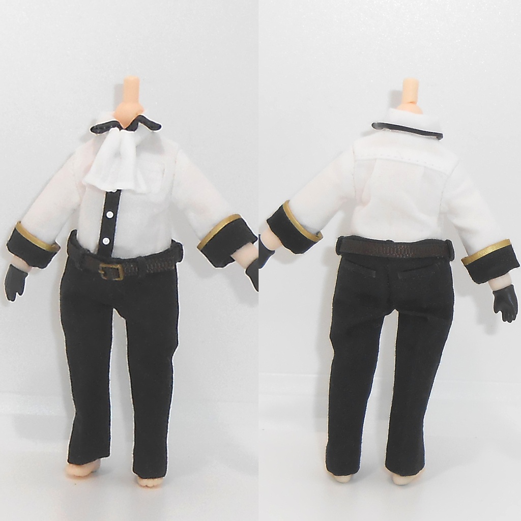 ねんどろいどどーる 【身長調整用】 しっぽ付きベストセット ハンドメイド 服 洋服 お洋服