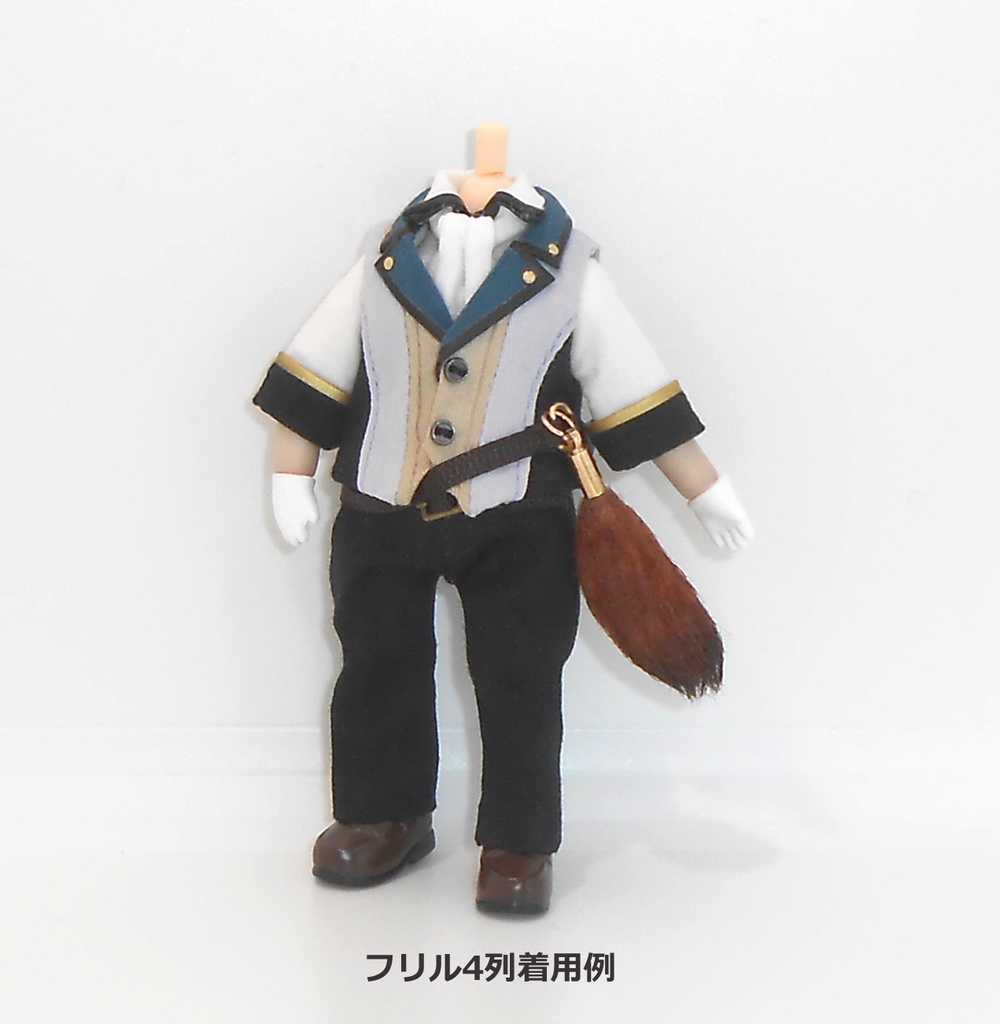 オビツ11 ねんどろいどどーる用 ジャボタイ アスコットタイ フリルタイ ハンドメイド