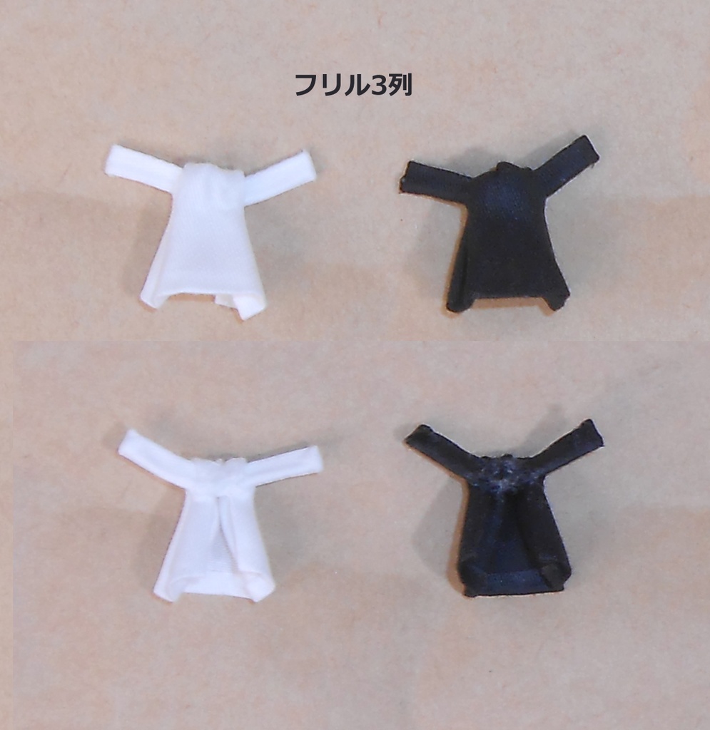 オビツ11 ねんどろいどどーる用 ジャボタイ アスコットタイ フリルタイ ハンドメイド