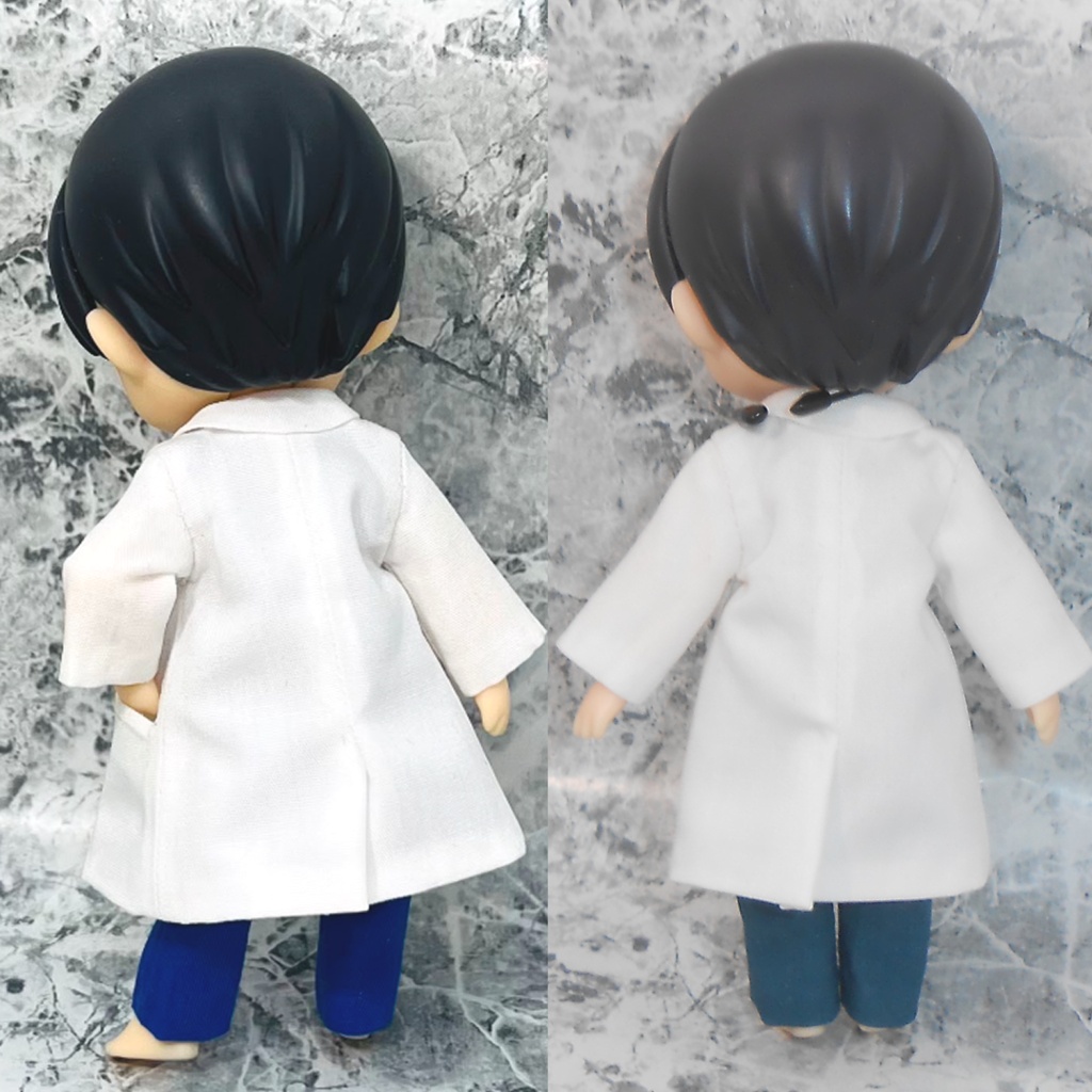 ねんどろいどどーる 白衣 スクラブ 腕まくりシャツ ドール用 ハンドメイド