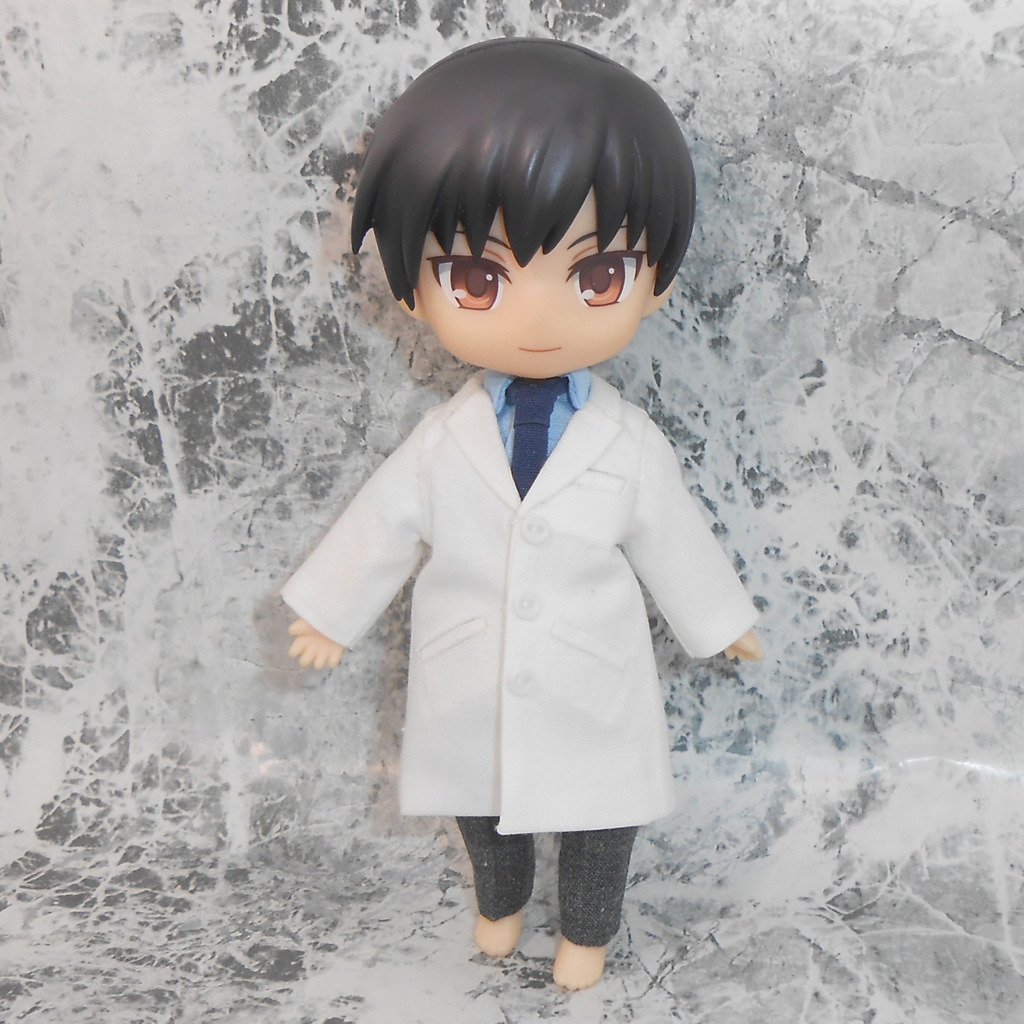 ねんどろいどどーる 白衣 スクラブ 腕まくりシャツ ドール用 ハンドメイド