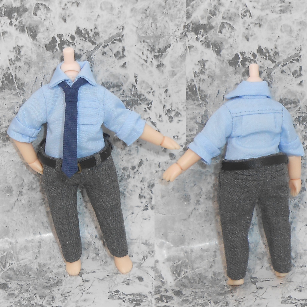 ねんどろいどどーる 白衣 スクラブ 腕まくりシャツ ドール用 ハンドメイド