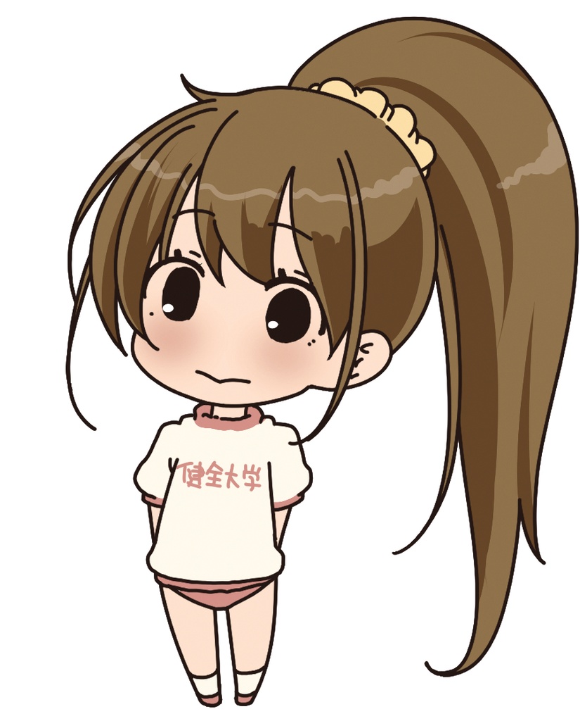 健全大学　ぽにての大きな女の子アクリルスタンド