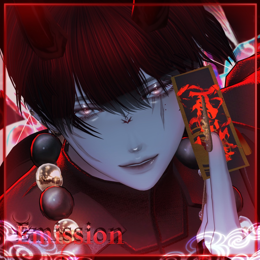 【4 Men Avatars 】 Red Omen makeup texture / Huwamon X Dimgray Collaboration