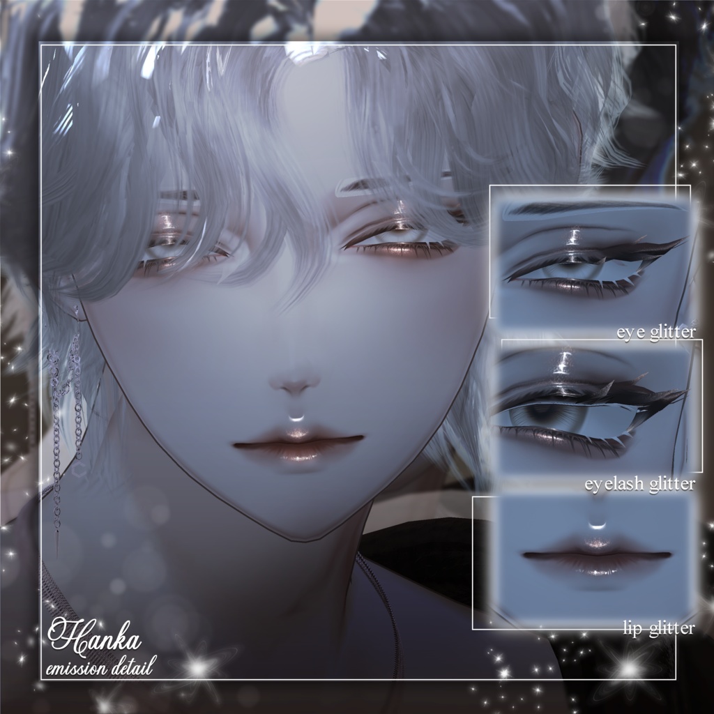 ✨SALE✨ 【 3 Men Avatars 】 Cozy Night makeup texture / Huwamon X Chic Blanc Collaboration