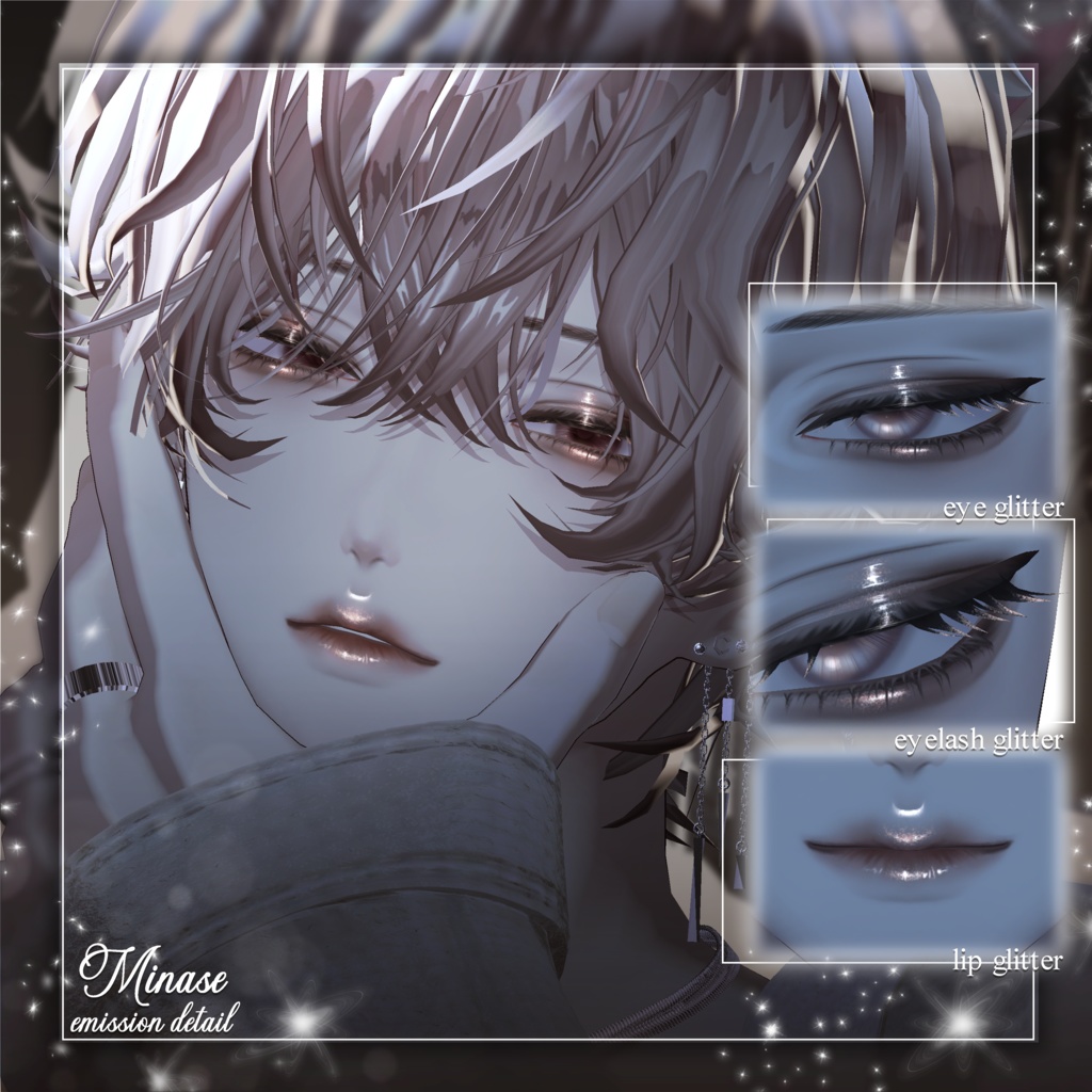 ✨SALE✨ 【 3 Men Avatars 】 Cozy Night makeup texture / Huwamon X Chic Blanc Collaboration