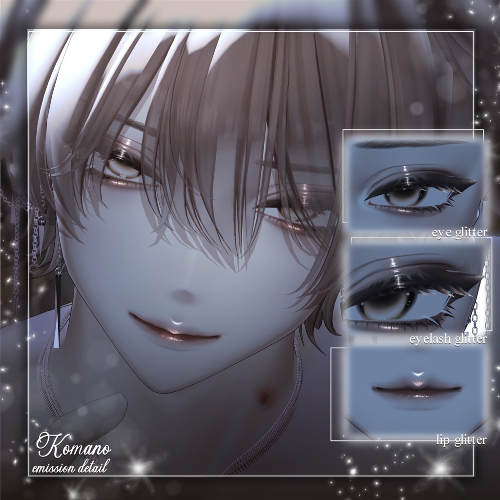 ✨SALE✨ 【 3 Men Avatars 】 Cozy Night makeup texture / Huwamon X Chic Blanc Collaboration