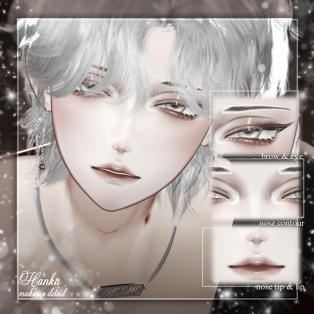 ✨SALE✨ 【 3 Men Avatars 】 Cozy Night makeup texture / Huwamon X Chic Blanc Collaboration