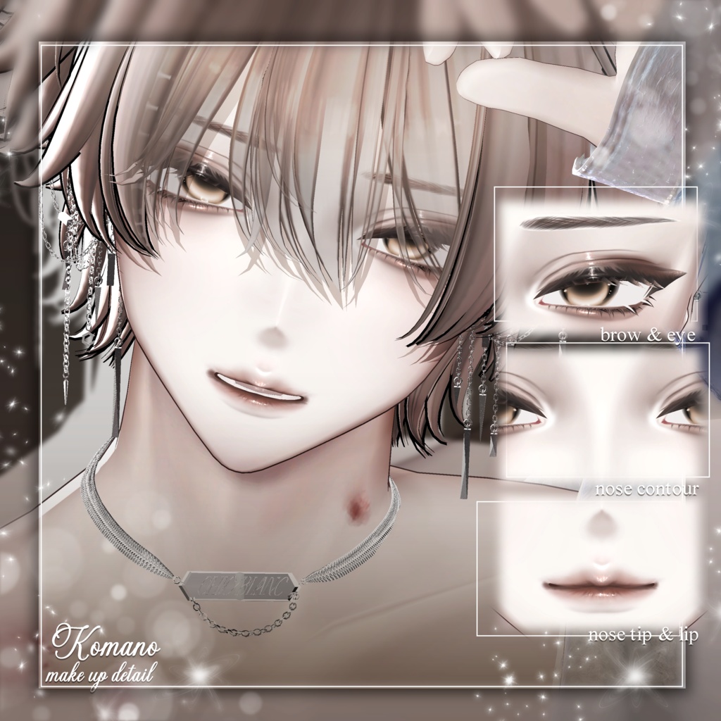 ✨SALE✨ 【 3 Men Avatars 】 Cozy Night makeup texture / Huwamon X Chic Blanc Collaboration