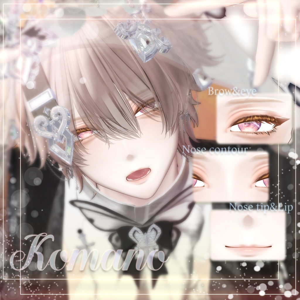 【 3 Men Avatars 】 Sun Kiss makeup texture
