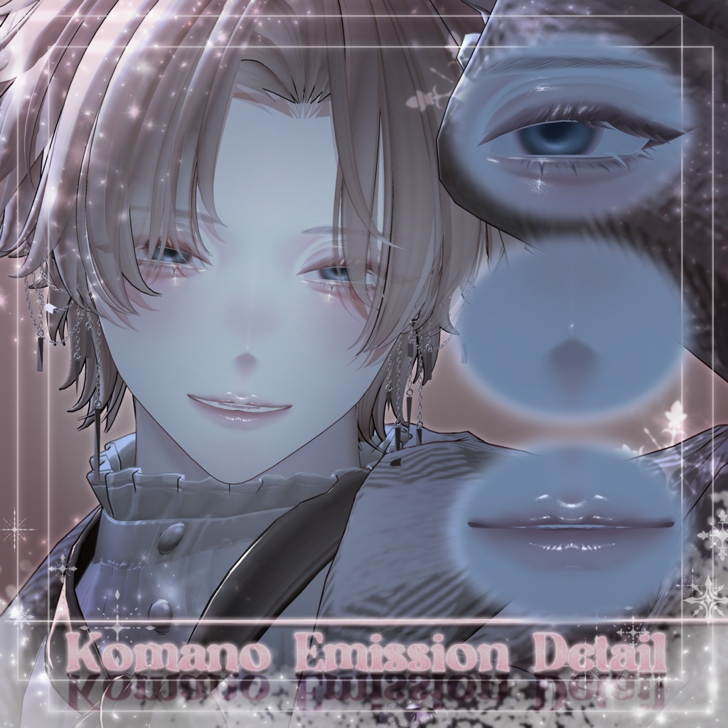 【 3 Men Avatars 】 Snow Cotton makeup texture