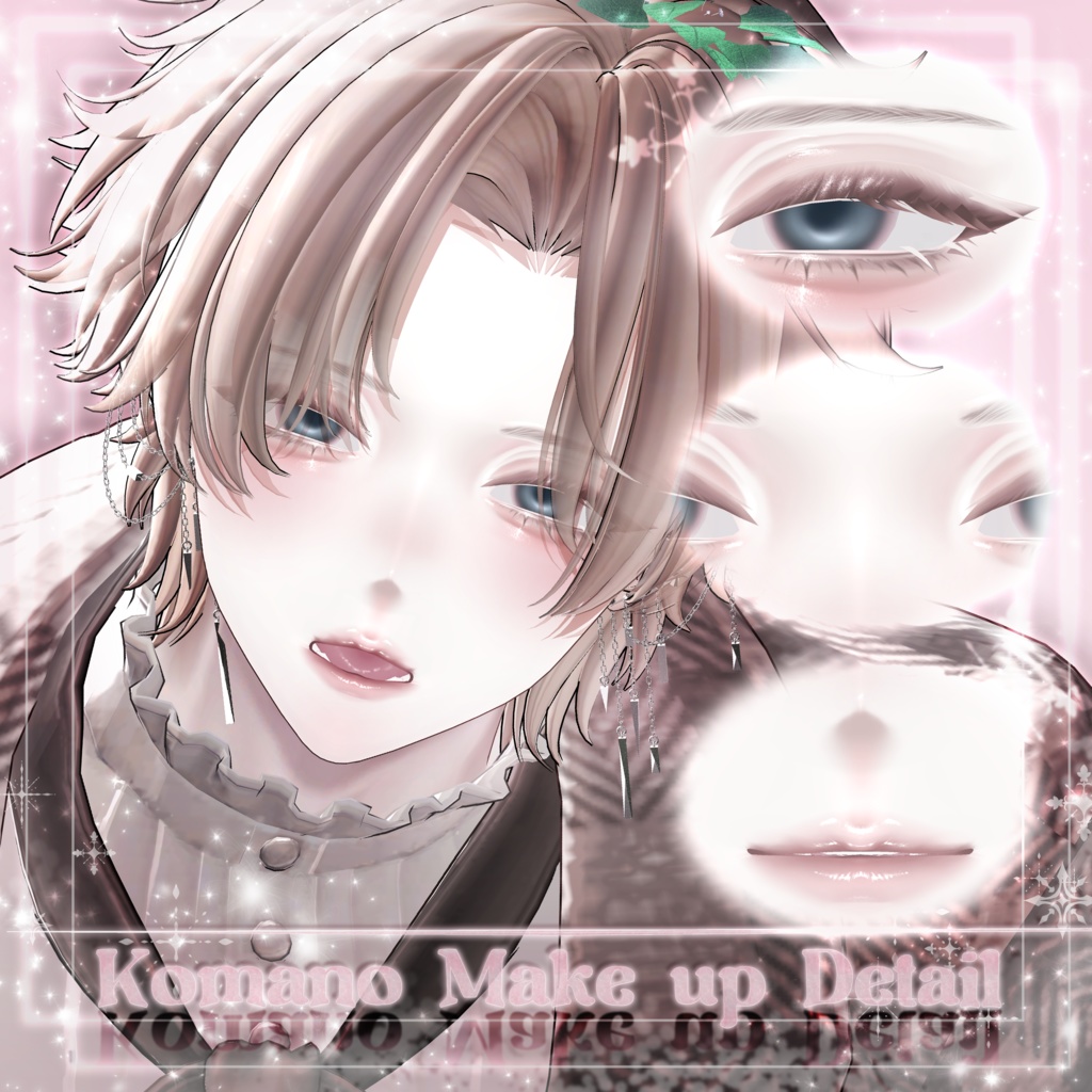 【 3 Men Avatars 】 Snow Cotton makeup texture