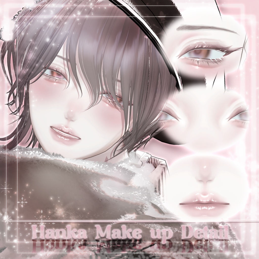 【 3 Men Avatars 】 Snow Cotton makeup texture
