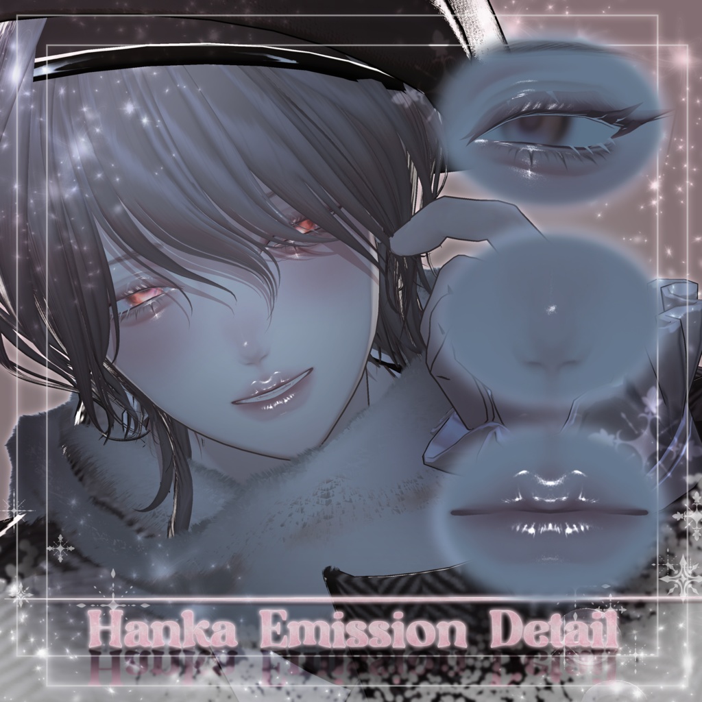 【 3 Men Avatars 】 Snow Cotton makeup texture