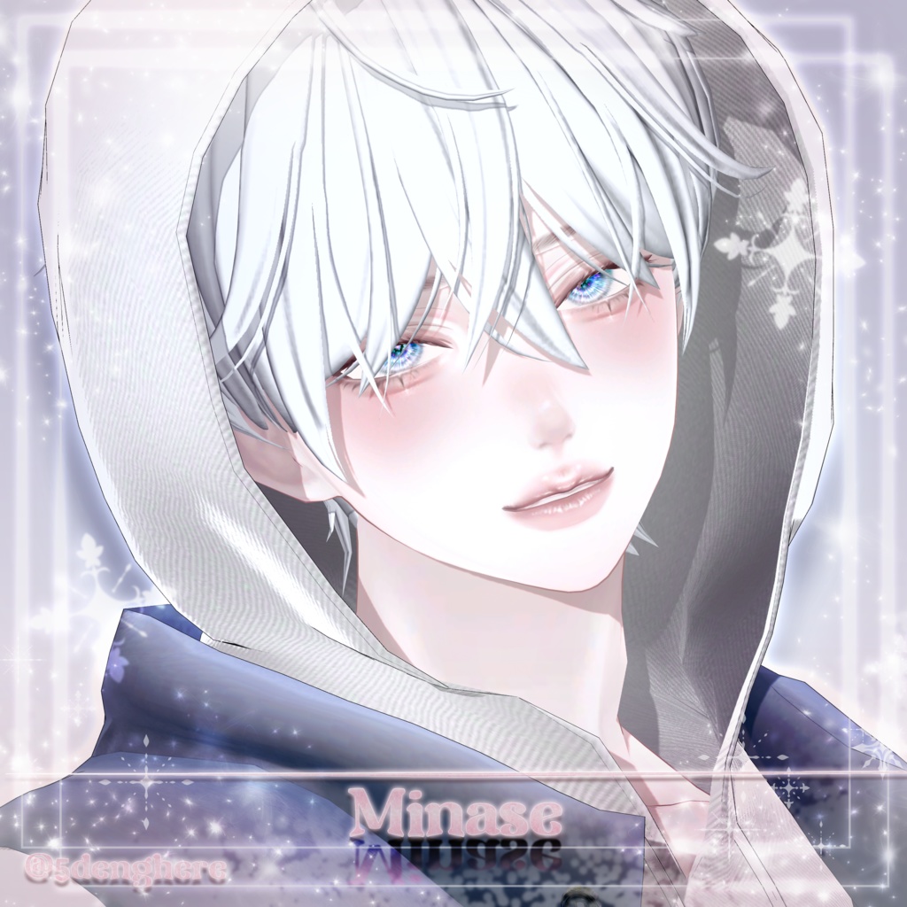 【 3 Men Avatars 】 Snow Cotton makeup texture