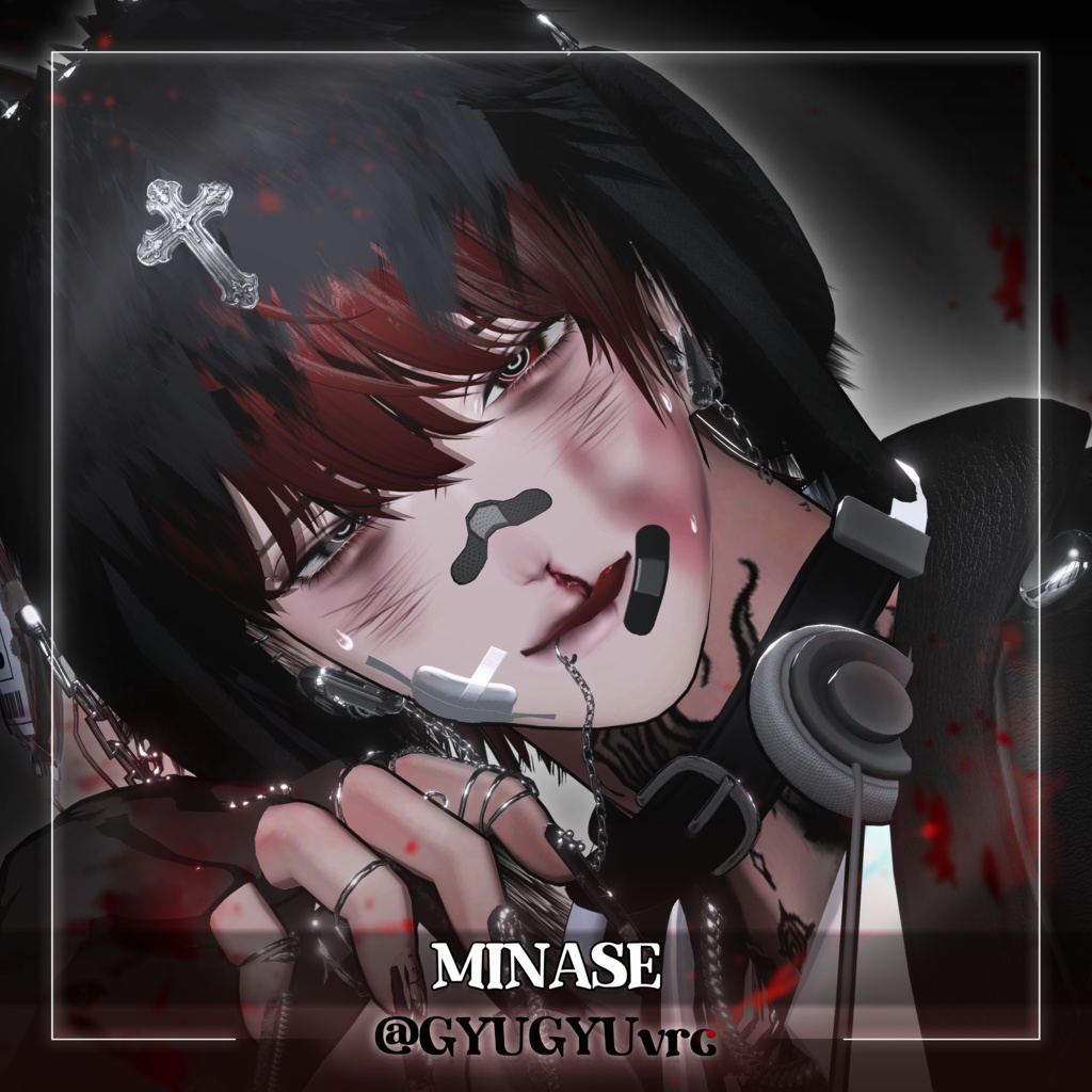 ✨SALE✨【 3 Men Avatars 】🖤Bleed Me Soft🖤 makeup texture (2 TYPES)