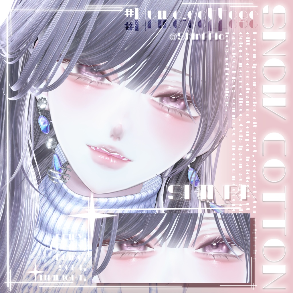 ✨SALE✨【 5 Girl Avatars 】 Snow Cotton makeup texture
