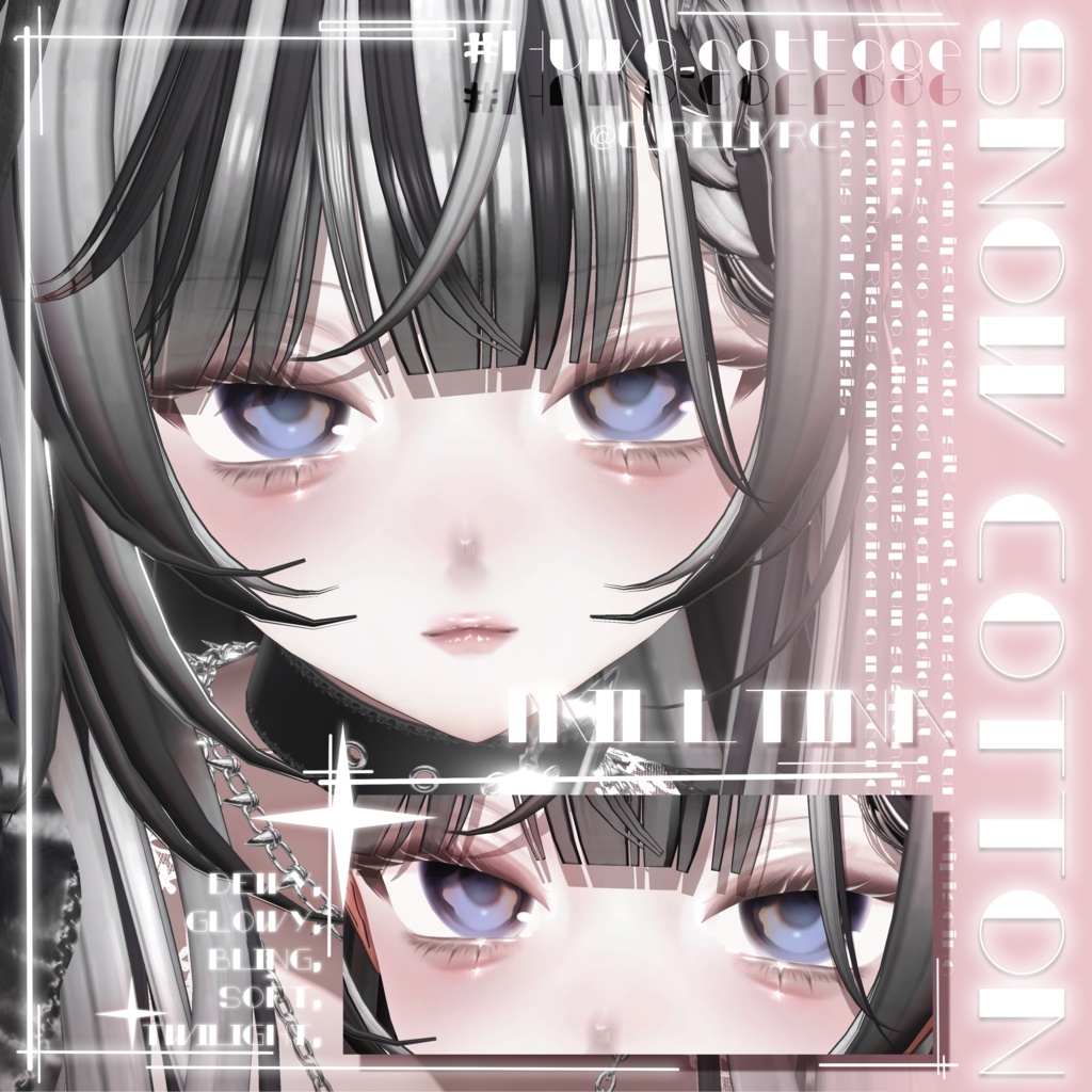 ✨SALE✨【 5 Girl Avatars 】 Snow Cotton makeup texture